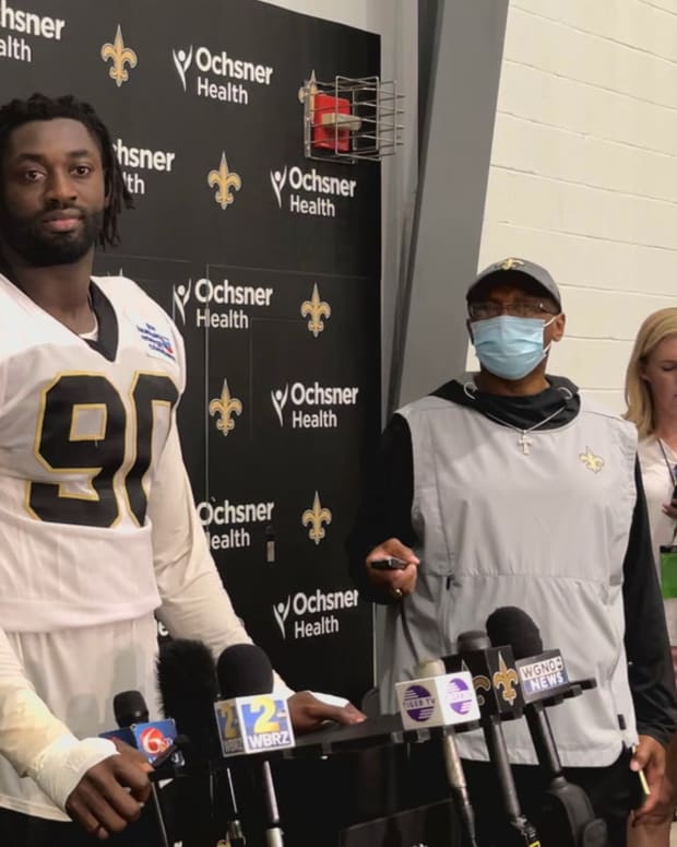 Tanoh Kpassagnon Recaps Day 10 of Saints Training Camp